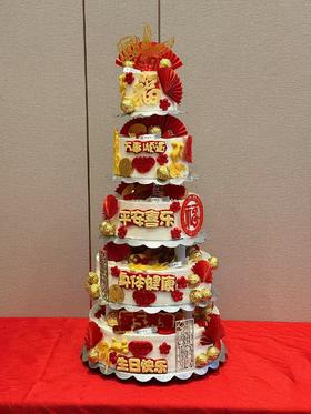 蛋糕定制—祝寿五层蛋糕