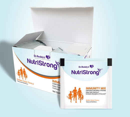 印度瑞迪博士NutriStrong™️10倍吸收姜黄粉 巴旦木藏红花味 3g*30袋 盒装 商品图2