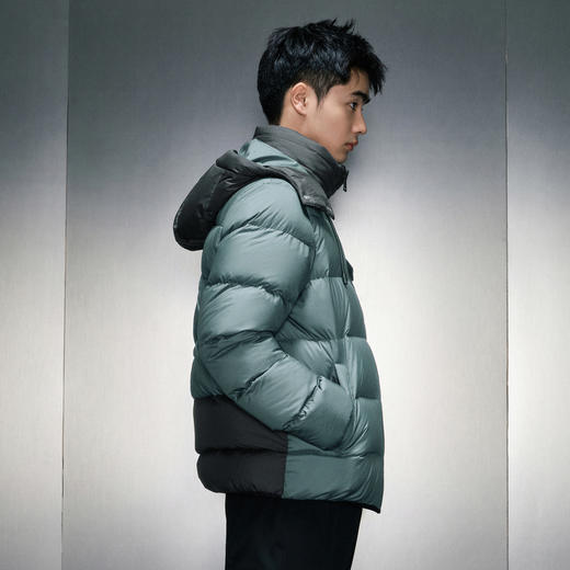 GXG男装绿色连帽短款羽绒服冬季热卖羽绒服 GEX1D2526194 商品图2