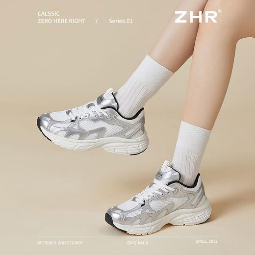 ZHR则则厚底增高休闲鞋女春季新款舒适透气超轻百搭运动鞋老爹鞋 商品图8