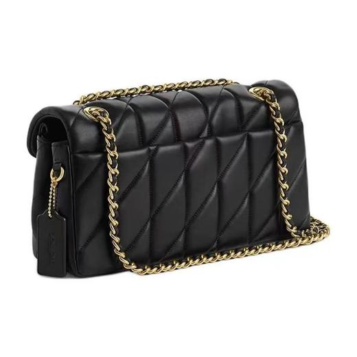 【品牌授权】【礼盒礼袋】蔻驰COACH 新款菱格绗缝小羊皮单肩斜挎包 商品图4