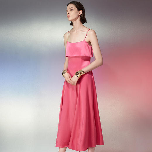 EITIE爱特爱夏季时尚气质吊带洋气礼服长裙连衣裙女7777414 商品图4