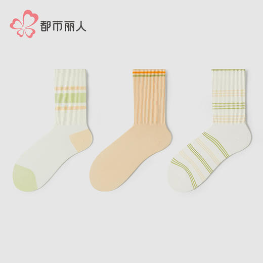 都市丽人中精梳棉学院运动常规袜LCHDA5 商品图1