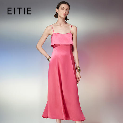EITIE爱特爱夏季时尚气质吊带洋气礼服长裙连衣裙女7777414 商品图0
