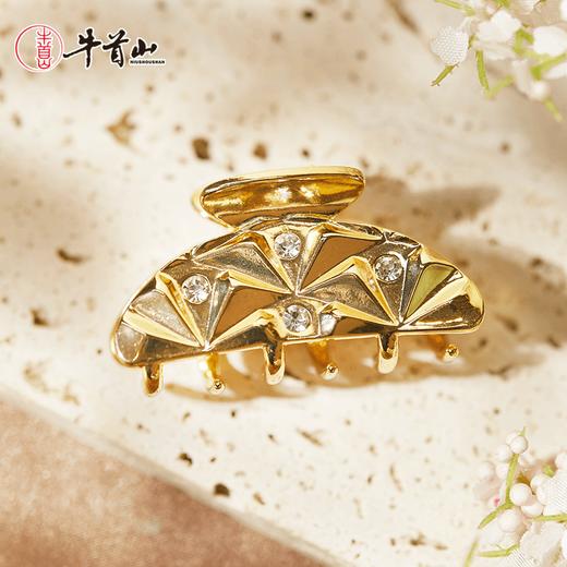 牛首山万声天籁轻拂穹顶发卡发夹敦煌风花丝冷珐琅工艺纪念礼物 商品图3