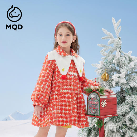 【秒】【特】【MQD】【专柜同款】童装女童大衣冬季新款甜美儿童毛呢子外套 商品图3