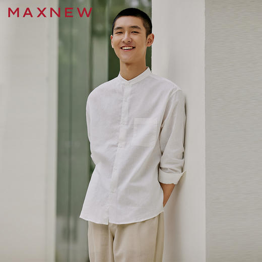 【衬衫】立领长袖衬衫 1P1112301 商品图0