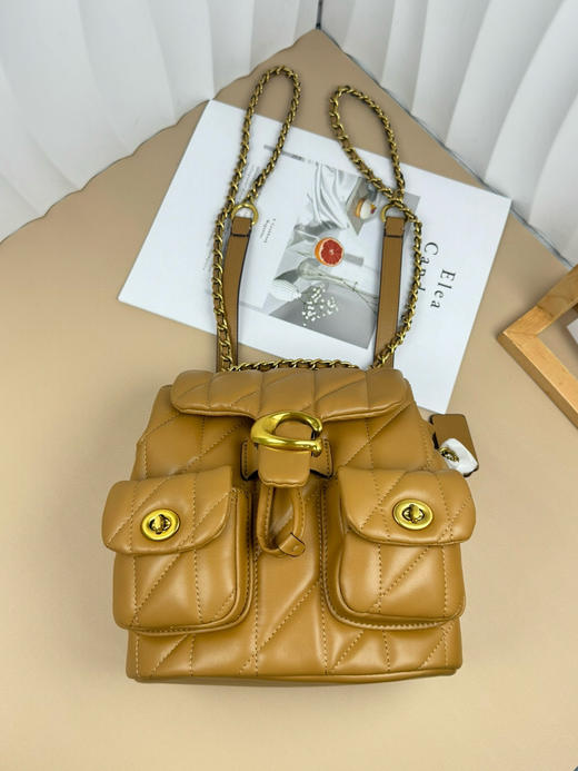 春季特惠💰560 Coach/蔻驰新款 双肩包CU076 CU077經典Tabby系列的小背包 商品图4