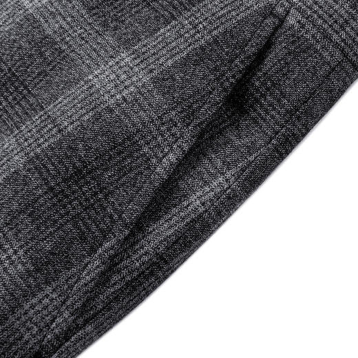 GXG男装 黑灰格修身小脚西裤休闲裤 日常通勤商务西裤长裤 冬季热卖GEX11416074 商品图3