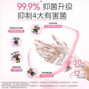 狮王（Lion）趣净泡沫抑菌洗手液纯净爽肤香250ml家庭全家适用儿童天然进口 商品图2