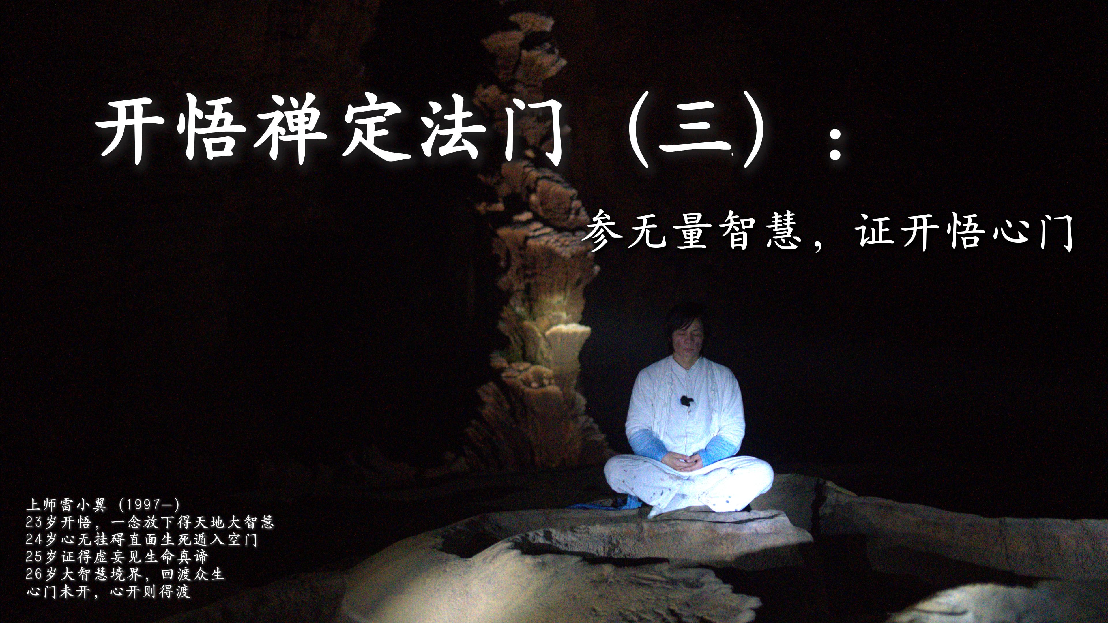 开悟禅定法门高级课（三）：参无量智慧，证开悟心门