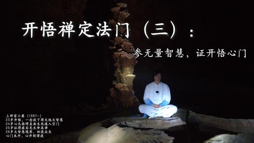 开悟禅定法门高级课（三）：参无量智慧，证开悟心门 商品图0