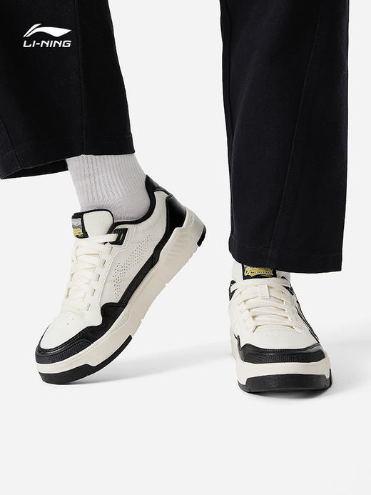 【40断码】李宁COMMON 80s女子小白鞋舒适软弹经典休闲鞋AGCU158【库存有限，如无货将做退款，介意慎拍！】 商品图1