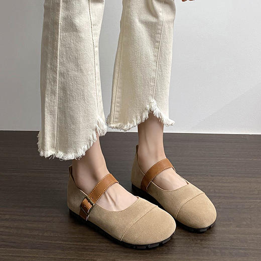 REREJOY 复古小香风玛丽珍鞋，上脚舒适不累脚，走路逛街上班穿毫无压力，防滑耐磨橡胶底，轻柔舒适，上脚稳稳的。 商品图6