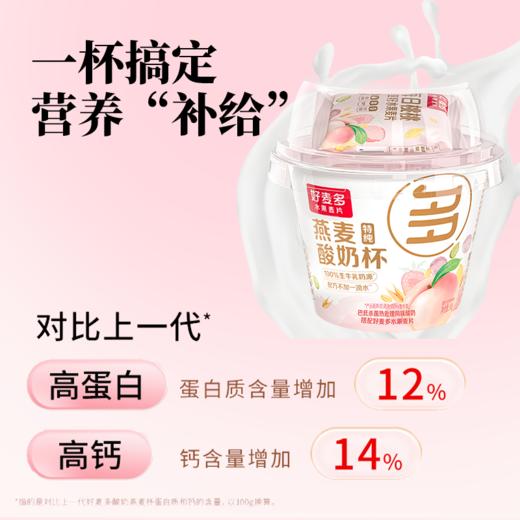 【真酸奶】好麦多桃桃燕麦酸奶杯懒人开盖即食营养早餐箱6杯*160g 优选 商品图5