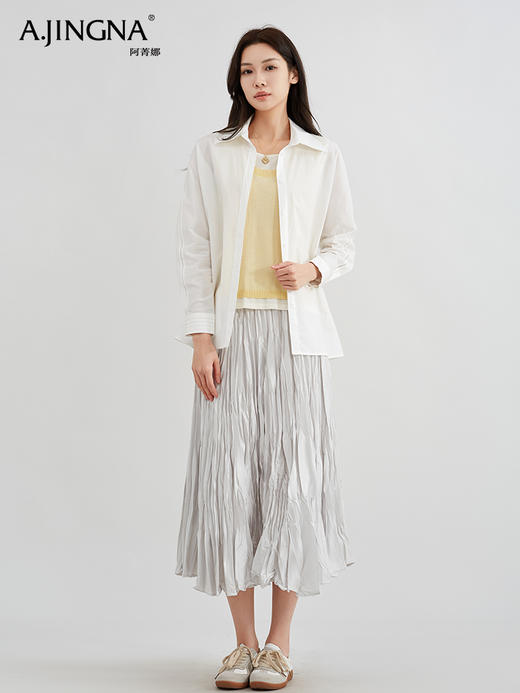 【百搭单品】阿菁娜高智感经典初春衬衫F30C209007 商品图1