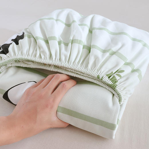 自然醒A类全棉老粗布床笠罩纯棉床垫保护罩全包宿舍单人床单枕套席梦思隔脏套NH177 商品图14