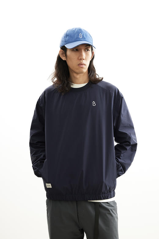 吃茶去chichaqu25快干轻量休闲户外运动圆领套头夹克训练城市通勤 商品图3