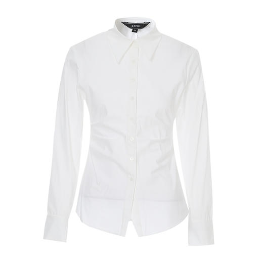 EITIE爱特爱秋季气质通勤舒适百搭显瘦修身衬衫7709405 商品图5