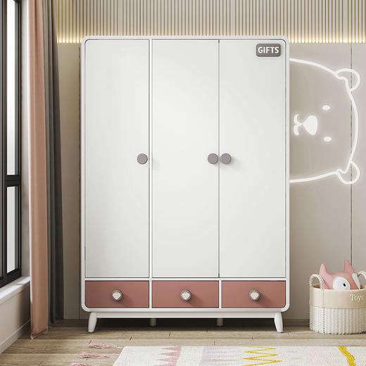 喜梦宝衣柜全实木衣柜现代简约卧室大容量衣橱主卧家具大储物柜 商品图0