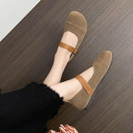 REREJOY 复古小香风玛丽珍鞋，上脚舒适不累脚，走路逛街上班穿毫无压力，防滑耐磨橡胶底，轻柔舒适，上脚稳稳的。 商品图2