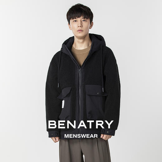贝纳川时尚连帽大口袋男士休闲外套ECP300010402 商品图0