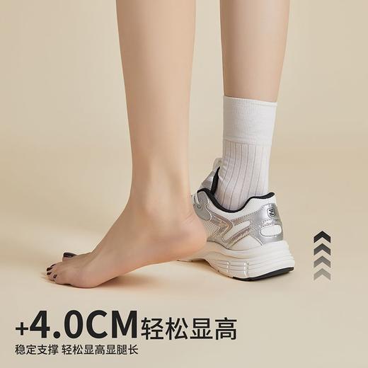 ZHR则则厚底增高休闲鞋女春季新款舒适透气超轻百搭运动鞋老爹鞋 商品图2