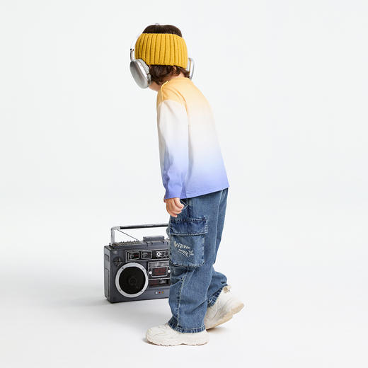 男童圆领SORONA长袖T恤春季新款安奈儿童装实体店同款XB511556 商品图6