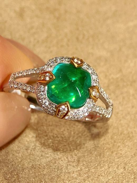 1.98ct刻面祖母绿戒指 商品图1