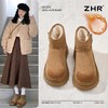 ZHR则则加绒加厚雪地靴女2024冬季新款保暖防水厚底增高棉鞋女鞋 商品缩略图0