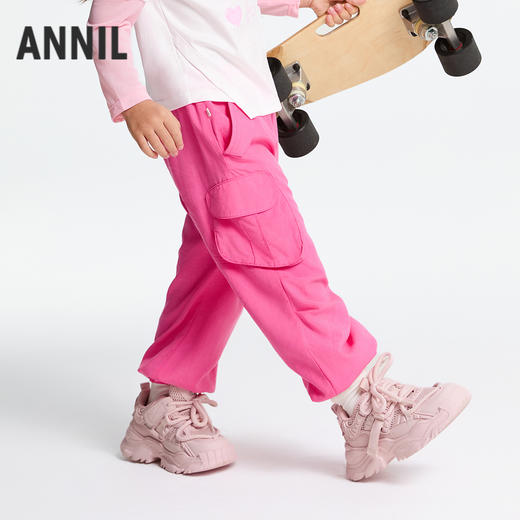 女童全腰梭织单裤防蚊裤春季新款安奈儿童装实体店同款XG516558 商品图2