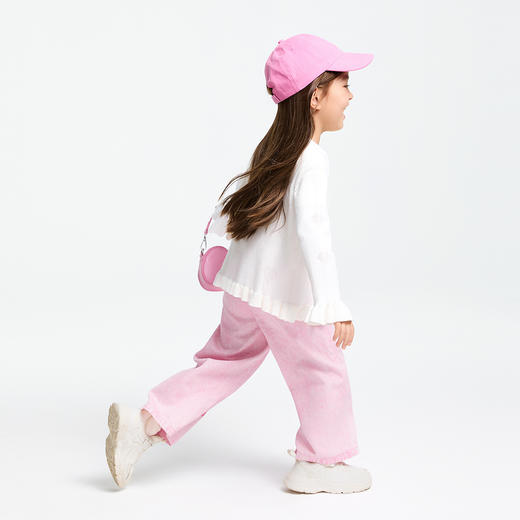 【实体店同款】女童全腰梭织单裤春季新款安奈儿童装XG516611 商品图6