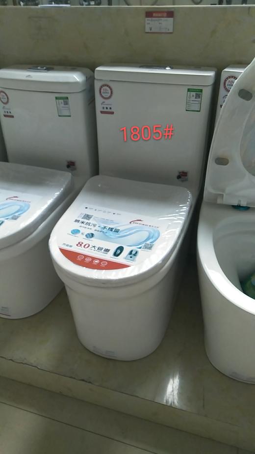 镱龙 广东坐便器 1805 双孔大管道 商品图0
