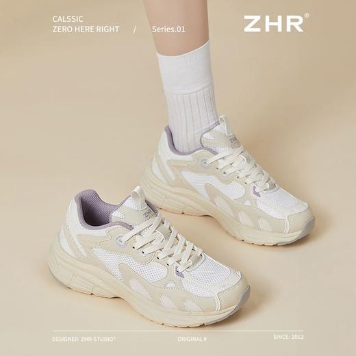 ZHR则则厚底增高休闲鞋女春季新款舒适透气超轻百搭运动鞋老爹鞋 商品图5