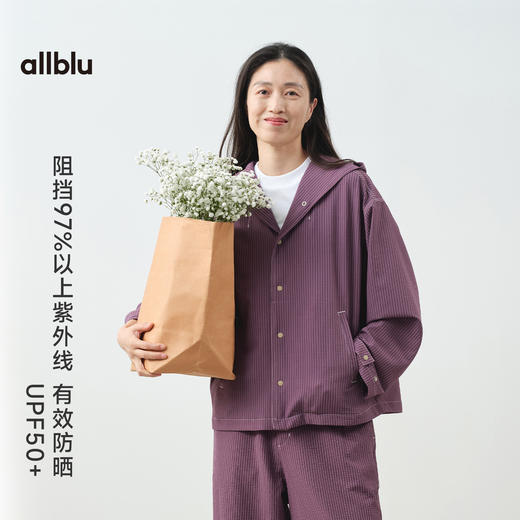 【春Vol.3】allblu"出汗不会黏身"25春夏【女士泡泡纱长裤】｜UPF50+抗皱裤子ZY 商品图2