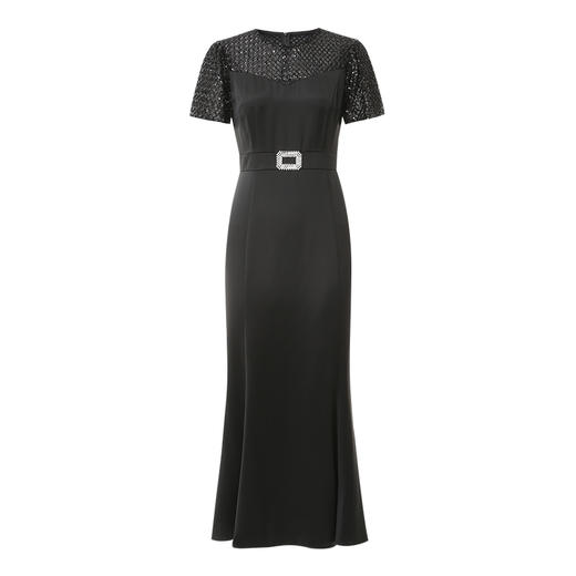 EITIE爱特爱夏季新款洋气镂空显瘦收腰礼服连衣裙7777417 商品图6