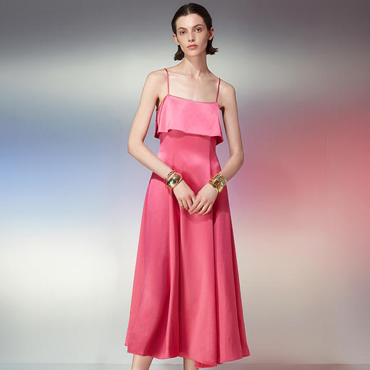 EITIE爱特爱夏季时尚气质吊带洋气礼服长裙连衣裙女7777414 商品图3