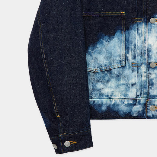 Markaware SHORT DENIM JACKET 有机棉丝绸混纺褪色加工牛仔夹克 商品图3
