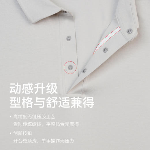 十如仕纯棉水柔棉男士休闲运动半袖夏季透气宽松户外Polo衫-P10-02 商品图6