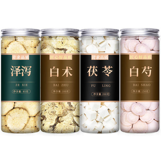 泽泻白术白芍白茯苓茶旗舰店中药材正品炒生片野生食用汤500g克粉 商品图4