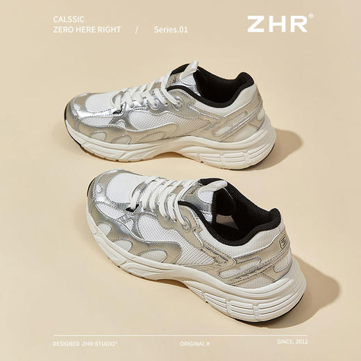 ZHR则则厚底增高休闲鞋女春季新款舒适透气超轻百搭运动鞋老爹鞋 商品图9