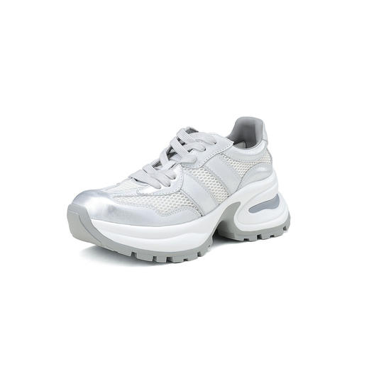 westory春秋新款休闲厚底轻便舒适圆头百搭老爹鞋板鞋S24CM74641 商品图1