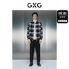 GXG男装 黑白格长袖翻领衬衫 冬季热卖GEX10327574 商品缩略图1
