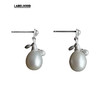 【Olio E Aceto】蕾虎纯银黑灰玛瑙珍珠圆球耳环2025春装新款配饰 商品缩略图1