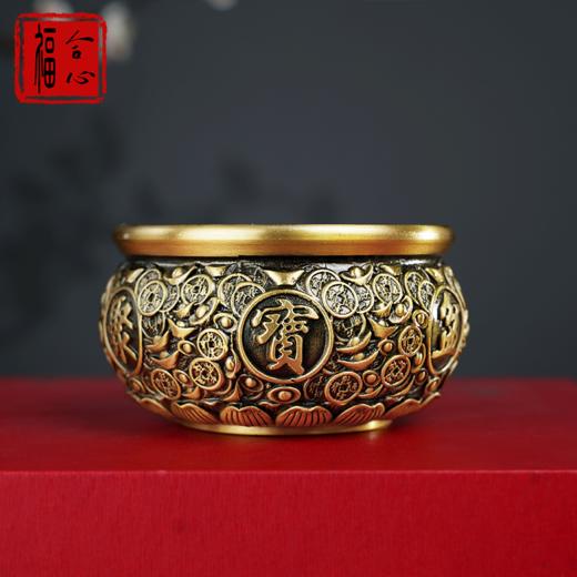 【黄老师推荐】黄铜聚宝盆 商品图1