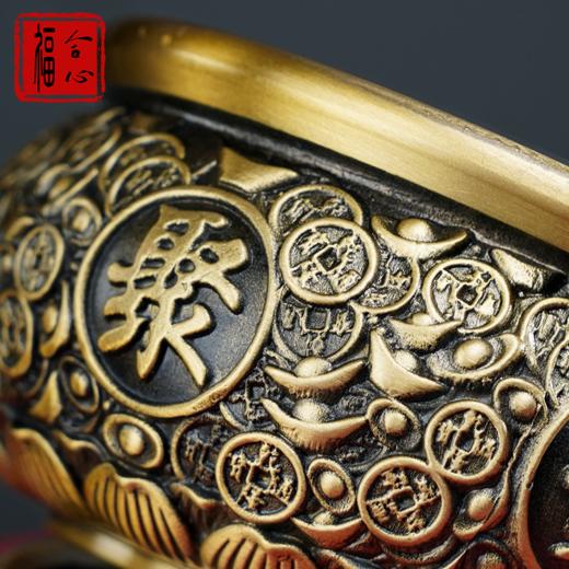 【黄老师推荐】黄铜聚宝盆 商品图3