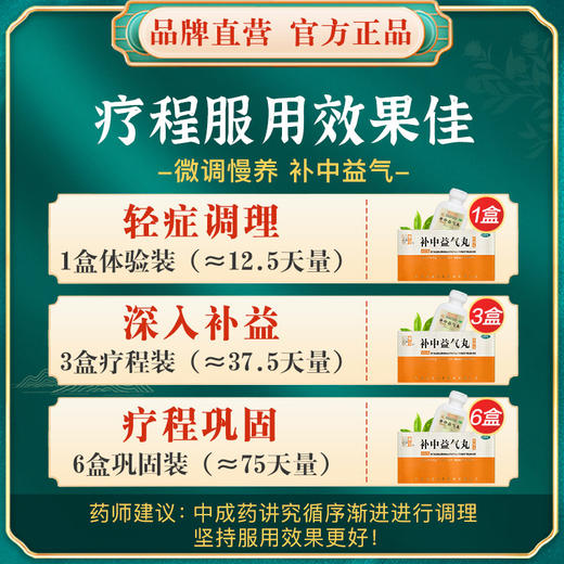 仲景补中益气丸仲景牌脾虚气虚体虚内脏下垂调理补气益气丸健脾药 商品图4