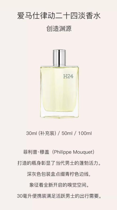 【航免仓】Hermès爱马仕律动二十四H24男士淡香水100ml 商品图2