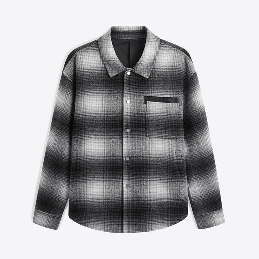 GXG男装 黑白格绣花短款大衣 冬季热卖黑白格绣花短款大衣 GEX10627564 商品图4