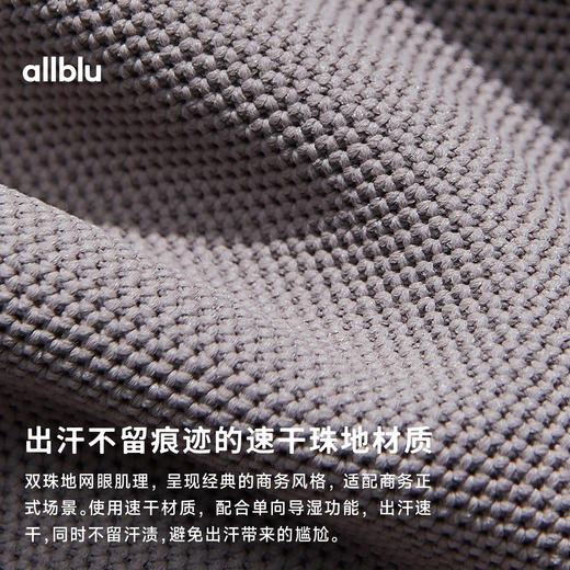 【春Vol.3】allblu男装“出汗不留痕迹”25春【速干珠地polo】｜肌理短袖ZY 商品图3